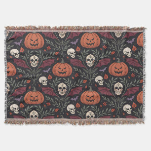 Halloween Vibes Pattern Decke