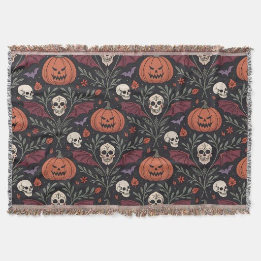 Halloween Vibes Pattern Decke (Vorderseite)