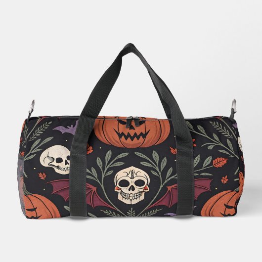 Halloween Vibes Pattern Duffle Bag (Rückseite)