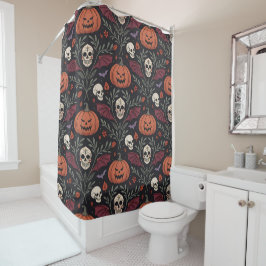 Halloween Vibes Pattern Duschvorhang