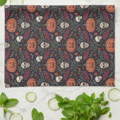 Halloween Vibes Pattern Geschirrtuch (Gefaltet)