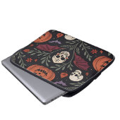 Halloween Vibes Pattern Laptopschutzhülle (Vorne Knopf)