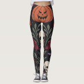 Halloween Vibes Pattern Leggings (Vorderseite)