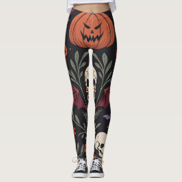 Halloween Vibes Pattern Leggings