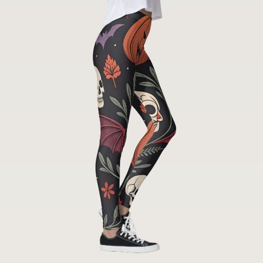 Halloween Vibes Pattern Leggings (Rechts)