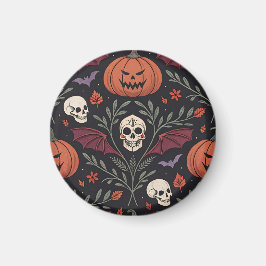 Halloween Vibes Pattern Magnet