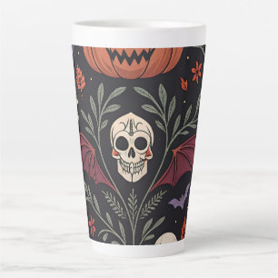 Halloween Vibes Pattern Milchtasse