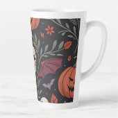Halloween Vibes Pattern Milchtasse (Rechts)