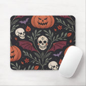 Halloween Vibes Pattern Mousepad (Mit Mouse)