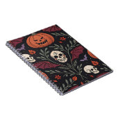 Halloween Vibes Pattern Notizblock (Rechte Seite)