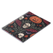 Halloween Vibes Pattern Notizblock (Linke Seite)