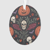 Halloween Vibes Pattern Ornament (Vorderseite)