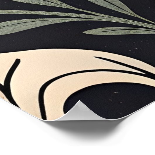 Halloween Vibes Pattern Poster (Ecke)