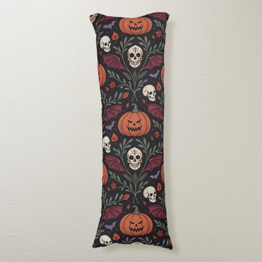 Halloween Vibes Pattern Seitenschläferkissen (Vorderseite Vertikal)