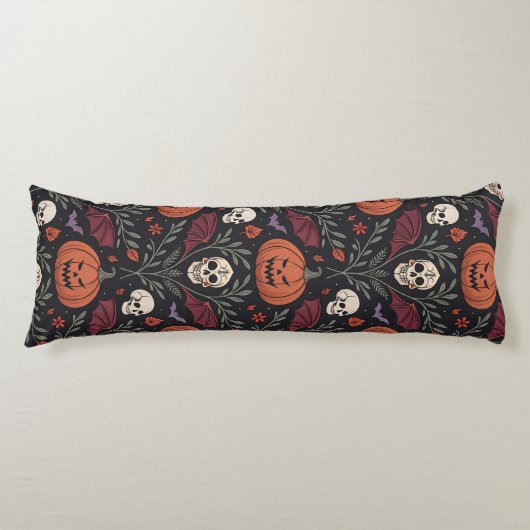 Halloween Vibes Pattern Seitenschläferkissen (Vorderseite)