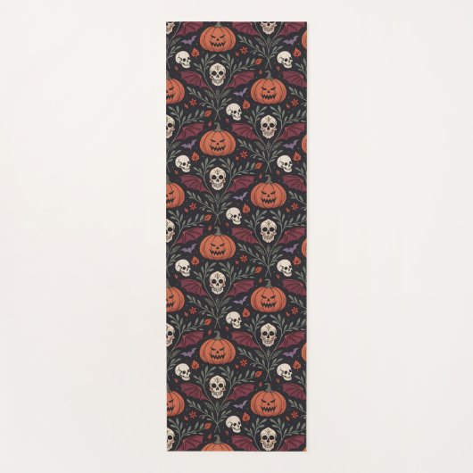 Halloween Vibes Pattern Yogamatte (Vorderseite)