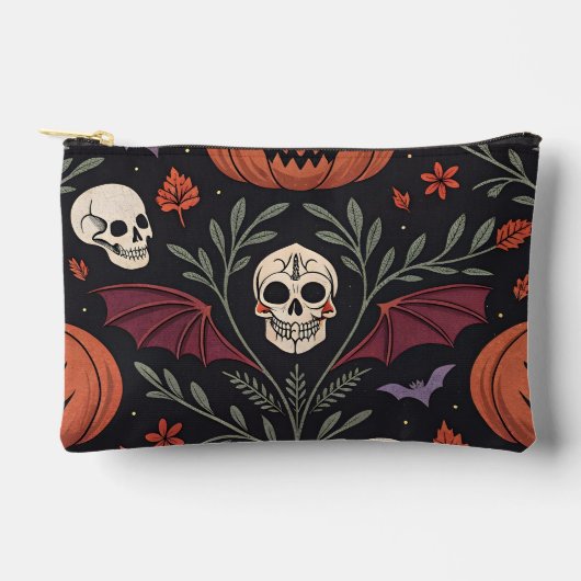 Halloween Vibes Pattern Zubehörtasche (Vorderseite)