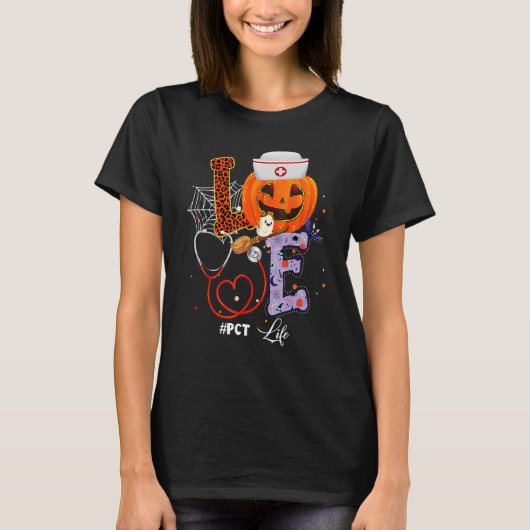 Halloween vibes PCT Life Pumpkin Nurse Outfit for T-Shirt (Vorderseite)