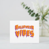 Halloween Vibes Postkarte (Stehend Vorderseite)