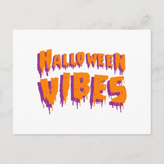 Halloween Vibes Postkarte (Vorderseite)