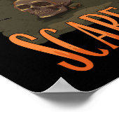 Halloween Vibes - Pumpkin Head Scarecrow Poster (Ecke)