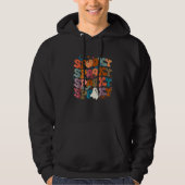 Halloween Vibes Retro Spooky Ghost Boo Spooky Seas Hoodie (Vorderseite)