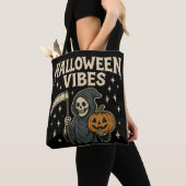 Halloween Vibes Sensenmann - Schwarz Tasche (Von Nahem)