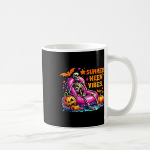 Halloween Vibes Sommerurlaub Skeleto Kaffeetasse