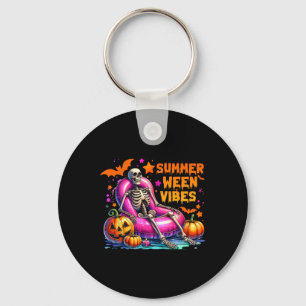 Halloween Vibes Sommerurlaub Skeleto Schlüsselanhänger