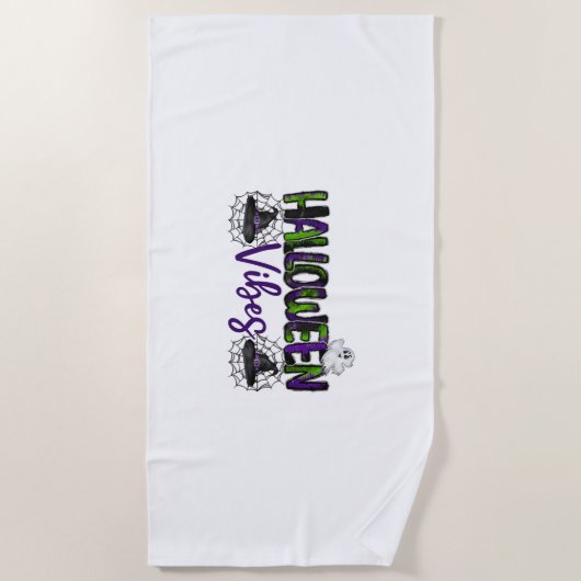 Halloween Vibes Strandtuch (Vorderseite)