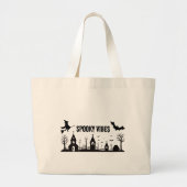 Halloween Vibes Tote Bag Supermarkttasche Jumbo Stoffbeutel (Vorne)