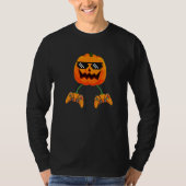 Halloween Video Game Controller With Pumpkin Face T-Shirt (Vorderseite)