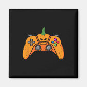 Halloween Videospielcontroller mit Kürbisgesicht Magnet (Vorne)