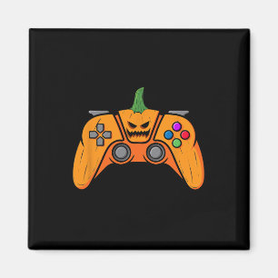Halloween Videospielcontroller mit Kürbisgesicht Magnet