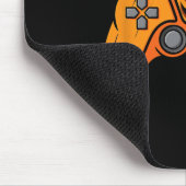 Halloween Videospielcontroller mit Kürbisgesicht Mousepad (Ecke)
