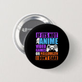 Halloween-Videospiele Button (Vorne & Hinten)