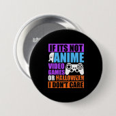 Halloween-Videospiele Button (Vorne & Hinten)