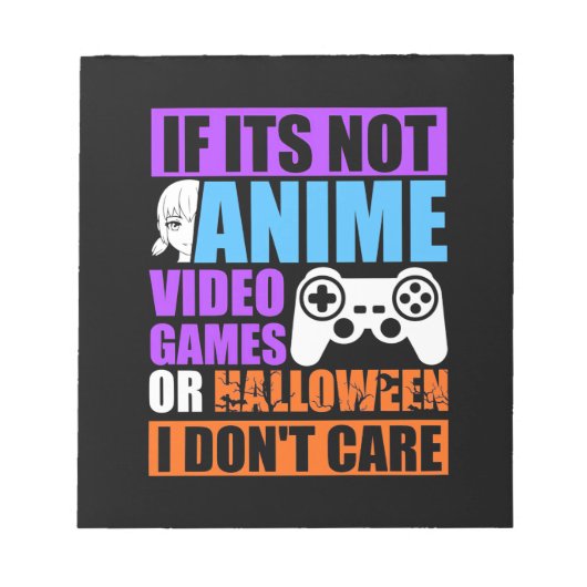 Halloween-Videospiele Notizblock (Vorderseite)