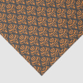 Halloween Viktorianisch Damask Black Orange Seidenpapier (Ausschnitt)