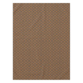 Halloween Viktorianisch Damask Black Orange Tischdecke (Vorderseite)