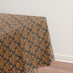 Halloween Viktorianisch Damask Black Orange Tischdecke