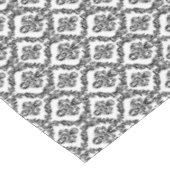 Halloween Viktorianisch Damask Brocade Black on Wh Tischdecke (Schrägansicht)