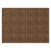 Halloween Viktorianischer Orangenschwarzer Damast Tischdecke (Vorderseite (Horizontal))