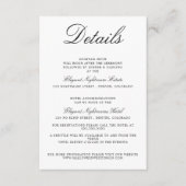 Halloween Village Hochzeitskarte Begleitkarte (Vorderseite)