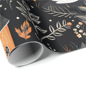 Halloween Village Night Forest Geschenkpapier (Rolleneckpunkt)