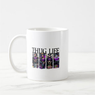 Halloween Villains Thug Life Retro Kaffeetasse