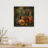 Halloween Vintag Apothecary Poster (Küche)