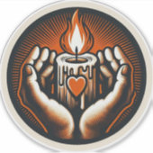 Halloween Vintag Aufkleber (Vorderseite)