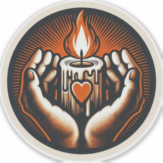 Halloween Vintag Aufkleber (Vorderseite)