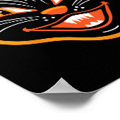 Halloween Vintag Black Cat Poster (Ecke)